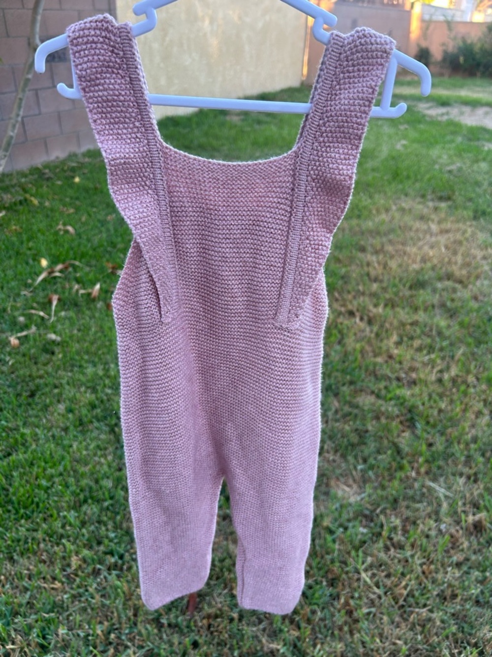 Zara Dusty Pink Knit Romper